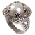 Cultured mabe pearl cocktail ring, 'Grand Duchess' - Cultured Mabe Pearl Ring Hand Crafted in Indonesia