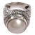 Cultured mabe pearl cocktail ring, 'Royal Dome' - Cultured Mabe Pearl Ring Hand Crafted in Indonesia
