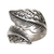 Sterling silver wrap ring, 'Magic Leaf' - Sterling Silver Leaf Wrap Ring Made in Indonesia