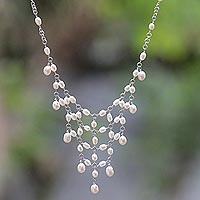 Cultured pearl pendant necklace, 'Glowing Princess' - Cultured Pearl Pendant Necklace from Indonesia
