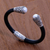 Cultured pearl cuff bracelet, 'Moon Romance' - Cultured Pearl Sterling Silver Cuff Bracelet from Indonesia