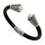 Cultured pearl cuff bracelet, 'Moon Romance' - Cultured Pearl Sterling Silver Cuff Bracelet from Indonesia (image 2b) thumbail