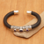 Amethyst cuff bracelet, 'Untouched Purple' - Sterling Silver Amethyst Cuff Bracelet from Indonesia (image 2b) thumbail