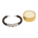 Amethyst cuff bracelet, 'Untouched Purple' - Sterling Silver Amethyst Cuff Bracelet from Indonesia