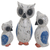 Wood sculptures, 'Wise Family' (set of 3) - Hand Carved Wood Owl Sculptures (Set of 3) from Indonesia