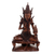 Wood sculpture, 'Agni on Lotus' - Hand Crafted Suar Wood Agni Statuette from Indonesia thumbail