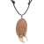 Bone pendant necklace, 'Fierce Eagle' - Hand Made Bone Pendant Necklace Eagle Head from Indonesia thumbail