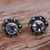 Blue topaz stud earrings, 'Little Happiness in Blue' - Hand Made Blue Topaz Stud Earrings from Indonesia (image 2) thumbail