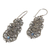Rainbow moonstone dangle earrings, 'Rainbow Flowers' - Sterling Silver Rainbow Moonstone Dangle Earrings Indonesia