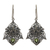 Peridot dangle earrings, 'Green Roses' - Sterling Silver and Peridot Dangle Earrings from Indonesia (image 2a) thumbail
