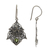 Peridot dangle earrings, 'Green Roses' - Sterling Silver and Peridot Dangle Earrings from Indonesia (image 2c) thumbail