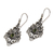 Peridot dangle earrings, 'Open Blossoms' - Sterling Silver Peridot Dangle Earrings from Indonesia (image 2b) thumbail