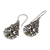 Peridot dangle earrings, 'Pear Blossoms' - Hand Made Sterling Silver Peridot Dangle Earrings Indonesia