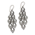 Sterling silver dangle earrings, 'Bali Rain' - Hand Made Sterling Silver Dangle Earring from Indonesia
