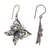 Amethyst dangle earrings, 'Butterfly Effect' - Butterfly Amethyst Sterling Silver Dangle Earrings Indonesia (image 2c) thumbail