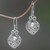 Cultured pearl dangle earrings, 'Sea of the Skies' - Sterling Silver Cultured Pearl Dangle Earrings Indonesia (image 2) thumbail