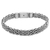 Sterling silver wristband bracelet, 'Sterling Solidarity' - Hand Made Sterling Silver Wristband Bracelet from Indonesia thumbail