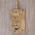 Holzmaske, 'Der Glücksbringer' - Ganesha Jempinis Holz Hand geschnitzte Wand Maske