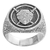 Men's sterling silver signet ring, 'Indra Shield' - Sterling Silver Men's Shield Signet Ring from Indonesia thumbail