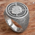 Men's sterling silver signet ring, 'Indra Shield' - Sterling Silver Men's Shield Signet Ring from Indonesia (image 2b) thumbail
