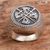 Men's sterling silver signet ring, 'Indra Sword' - Crossed Swords Sterling Silver Signet Ring for Men (image 2) thumbail
