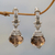 Smoky quartz dangle earrings, 'Smoky Swirls' - Sterling Silver Smoky Quartz Dangle Earrings (image 2) thumbail