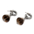 Smoky quartz dangle earrings, 'Smoky Swirls' - Sterling Silver Smoky Quartz Dangle Earrings (image 2c) thumbail