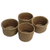 Pandan leaf nesting baskets, 'Cozy Homestead' (set of 4) - Hand Made Pandan Leaf Nesting Baskets (Set of 4) Indonesia