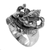 Sterling silver cocktail ring, 'Stoic Ganesha' - Hindu Ganesha Sterling Silver Cocktail Ring from Indonesia (image 2e) thumbail