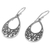 Sterling silver dangle earrings, 'Young Beauty' - Sterling Silver Openwork Dangle Earrings from Indonesia (image 2c) thumbail