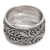 Sterling silver wide band ring, 'Strand of Nature' - Hand Made Sterling Silver Band Ring from Indonesia thumbail