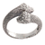 Sterling silver wrap ring, 'Sea Serpent' - Hand Made Sterling Silver Snakes Wrap Ring Indonesia (image 2b) thumbail