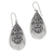 Sterling silver dangle earrings, 'Leafy Bliss' - Sterling Silver Leaf Dangle Earrings from Indonesia (image 2b) thumbail