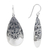 Sterling silver dangle earrings, 'Leafy Bliss' - Sterling Silver Leaf Dangle Earrings from Indonesia (image 2c) thumbail