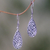 Sterling silver dangle earrings, 'Blissful Tears' - Sterling Silver Teardrop Dangle Earrings from Indonesia (image 2) thumbail