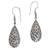 Sterling silver dangle earrings, 'Blissful Tears' - Sterling Silver Teardrop Dangle Earrings from Indonesia thumbail