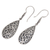Sterling silver dangle earrings, 'Blissful Tears' - Sterling Silver Teardrop Dangle Earrings from Indonesia