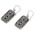 Sterling silver dangle earrings, 'Jungle Cage' - Sterling Silver Rectangle Dangle Earrings from Indonesia