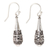 Sterling silver dangle earrings, 'Cones of Light' - Sterling Silver Dangle Earrings Cone Shape from Indonesia thumbail
