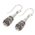 Sterling silver dangle earrings, 'Cones of Light' - Sterling Silver Dangle Earrings Cone Shape from Indonesia (image 2b) thumbail