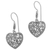 Sterling silver dangle earrings, 'Open Hearts' - Heart Shape Sterling Silver Dangle Earrings from Indonesia (image 2c) thumbail