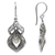 Cultured pearl dangle earrings, 'Pearl Curves' - Sterling Silver Cultured Pearl Dangle Earrings (image 2c) thumbail