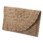 Curated gift set, 'Beach Party' - Curated Gift Set with Batik Sarong Peridot Earrings & Clutch