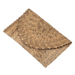 Curated gift set, 'Beach Party' - Curated Gift Set with Batik Sarong Peridot Earrings & Clutch