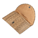 Curated gift set, 'Beach Party' - Curated Gift Set with Batik Sarong Peridot Earrings & Clutch