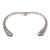 Gold accented amethyst cuff bracelet, 'Fern Canopy' - Amethyst Sterling Silver Gold Accent Cuff Bracelet Indonesia