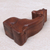 Wood puzzle box, 'Resting Giraffe' - Hand Carved Giraffe Shape Wood Puzzle Box from Indonesia (image 2c) thumbail