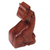 Wood puzzle box, 'Resting Giraffe' - Hand Carved Giraffe Shape Wood Puzzle Box from Indonesia (image 2f) thumbail