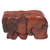 Wood puzzle box, 'Staring Elephant' - Hand Carved Wood Puzzle Box Elephant Shape from Indonesia thumbail
