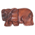 Wood puzzle box, 'Staring Elephant' - Hand Carved Wood Puzzle Box Elephant Shape from Indonesia (image 2e) thumbail